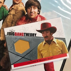 THE BIG BANG THEORY SEASON 3 & 4 AUTHENTIC COSTUME CARD M-29 HOWARD YELLOW SHIRT - Picture 1 of 8