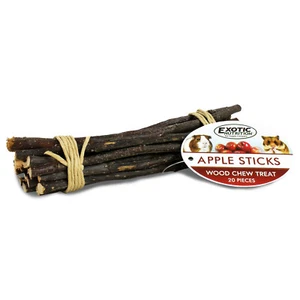 Palos de manzana - golosina saludable natural para masticar madera de manzana - conejillo de indias hámster conejo - Imagen 1 de 8