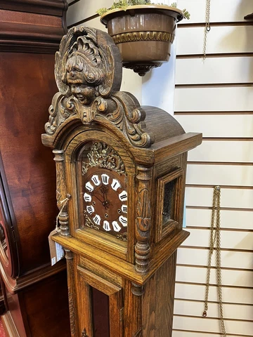 Gazo “Fallbrook” Granddaughter Clock C. 1978 58-1/4” Tall Ave Maria Chime Cover