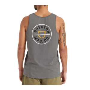 Camiseta sin mangas Brixton ""Crest"" (lavado al sol de guijarros) - Imagen 1 de 10