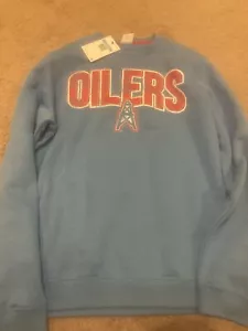 Nike Houston Oilers Throwback Crew Sweatshirt. Gr. Herren Med. Neu mit Etikett - Bild 1 von 1