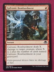 Magic The Gathering ELDRITCH MOON GALVANIC BOMBARDMENT red card MTG - Picture 1 of 2