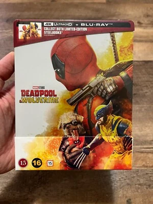 Deadpool & Wolverine w. Steelbook (4K UHD + Blu-ray, EU Import, Region Free) V1 - Image 1 of 3