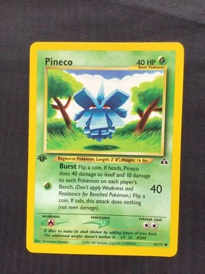 Pokemon Cards: 1st Edition Neo Discovery Common: Pineco 61/75 - Image 1 of 4