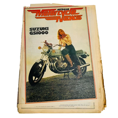 Australian Motorcycle News Magazine 1978 April Vintage Rare A3 - Image 1 of 4