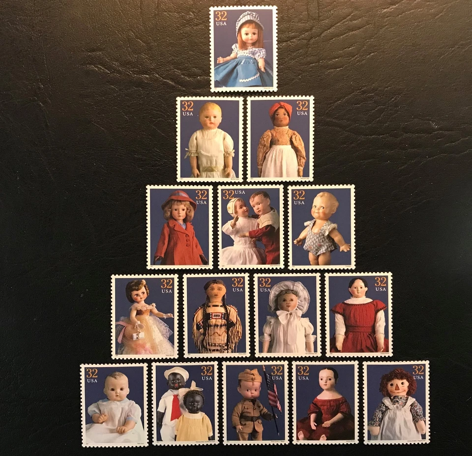 1997 Scott #3151 - 32¢ Classic American Dolls - Set of 15 Singles - Mint NH - Image 1 of 1