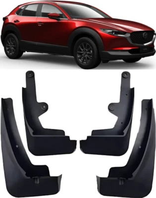 Genuine Front & Rear Splash Guards Mud Flaps For 2019-2025 Mazda CX30 CX-30 - Image 1 of 4