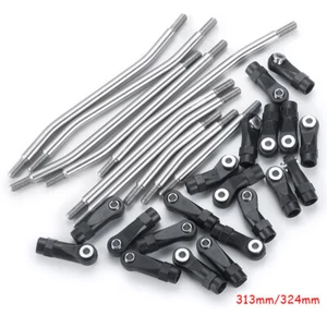 Kit de extremo de varilla de enlace de aleación de aluminio de distancia entre ejes de 313/324 mm para coche sobre orugas 1/10 TRX4 RC - Imagen 1 de 12
