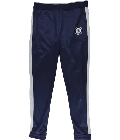 G-III Sports Womens Winnipeg Jets Athletic Track Pants, Blue, Large Cover