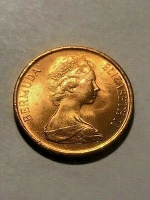 1970 Bermuda 1 Cent Unc++ #13959  - Image 1 of 2