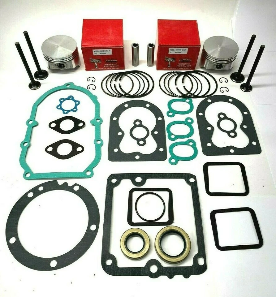 PERFORMANCE SAW SUPPLY ONAN P216 P218 P220 .030" PISTONS, VALVES GASKET & SEALS FITS ONAN ENGINES, NEW