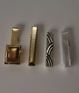 Vintage Tie Clip Lot Hayward, Speidel Tie Bar And More - Picture 1 of 4