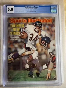 Walter Payton 1st Sports Illustrated CGC 5.0 Kiosk 22.11.76 neue Platte! - Bild 1 von 3
