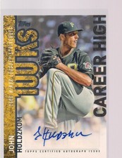 JOHN HOLDZKOM  CAREER HIGH AUTO 2015 TOPPS BASEBALL