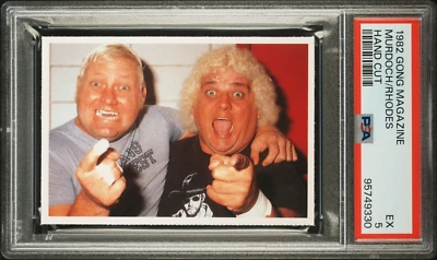 1982 Gong Magazine Dusty Rhodes Dick Murdoch PSA 5 POP 1 Ninguno Superior Foto 1 de 2