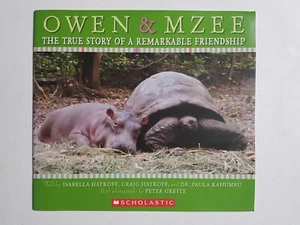 Book - Owen & Mzee The True Story Of A Remarkable Friendship 2006 PB Hatkoff - Picture 1 of 4