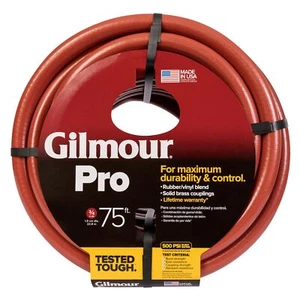 75 Fuß Gilmour Pro strapazierfähiger Gartenschlauch 400 PSI Gummi und Vinyl rot - Bild 1 von 9