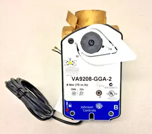 Johnson Controls VA9208-GGA-2 8 Nm AC/DC 24V Electric Actuator w/ 2” 3 Way Ball - Picture 1 of 15