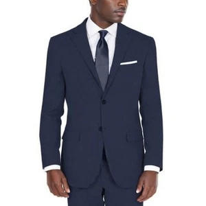 DKNY Sport Mantel Herren 36R Navy Duran Zwei Knöpfe Blazer Anzug Jacke Stretch Neu mit Etikett - Bild 1 von 11