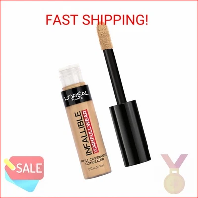 L'Oreal Paris Makeup Infallible Full Wear Waterproof Matte Concealer, Full Cover - Image 1 of 2