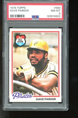 1978 Topps #560 Dave Parker PSA 8 Tough! - Image 1 of 2