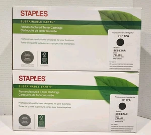 Dos (2) cartuchos de tóner de repuesto sostenible Earth para HP 12A (negro) - Imagen 1 de 6