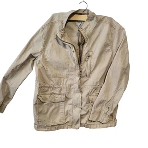 Kensie Jeans Women's Beige Khaki Tan Anorak Jacket Size Large - Picture 1 of 6