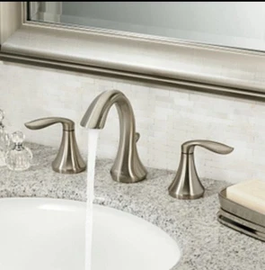 Moen T6420BN Eva breite Badezimmer Wasserhahn Verkleidung, ABFLUSS - gebürstetes Nickel - Bild 1 von 7