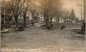 N. Main Street, Fredericktown, Ohio RPPC (1910er Jahre) - Bild 1 von 4