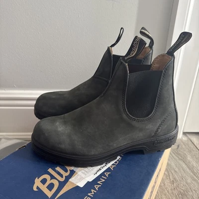 Blundstone 587 деревенский черный кожаный Chelsea ботинки M США 6,5 W США 8,5 Aus 5,5 новый в коробке - Изображение 1 из 4