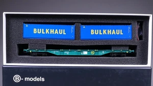 H0 DC B-Models 59.105 Containerwagen Sgnss IFB BULKHAUL in OVP #5BB_447 - Bild 1 von 5