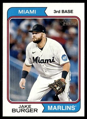 2023 Topps Heritage Jake Burger #560 - Image 1 of 2