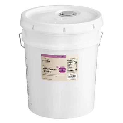 Wildflower Honey 60 lb Pure Bulk Honey 5 Gallon Wildflower Blossoms Gluten Free - Image 1 of 4