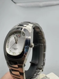 Reloj suizo para hombre Sector 760 fecha esfera plateada cristal de zafiro  - Imagen 1 de 7