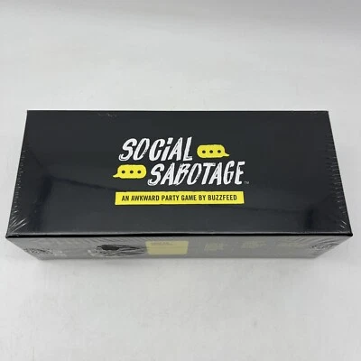 Social Sabotage: An Awkward Party Game by BuzzFeed - Ages 17 & up - New Sealed - Image 1 of 3
