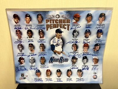 Ryan Seaver Gibson No Hitter Perfect Game Signed 16X20 Photo PSA LOA 30 Autos - Image 1 of 4