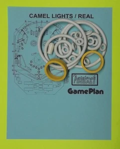 1978 Game Plan Camel Lights, Real, Chuck A Luck Pinball Machine Rubber Ring Kit - Picture 1 of 1