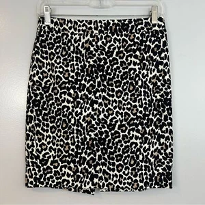 J. Klassischer Bleistiftrock Rundhalsausschnitt Leopardenmuster/Animalmuster Größe 00 P - Bild 1 von 9