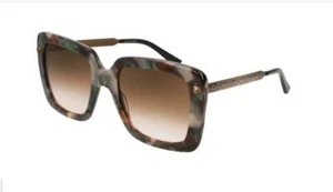 Gucci GG0216S 004 Beige Bordeaux Green Marble Finish Square Gradient Sunglasses - Picture 1 of 3