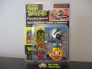 2008 HAWK WEIRD OHS FREDDY FLAMEOUT ACTION FIGURE SKATBOARD AND TRADING CARDS - Picture 1 of 3