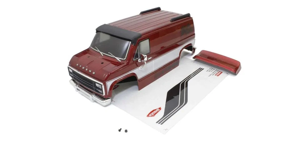 Kyosho Mad Van VE Decoration Body Set Red FAB503RDB - Image 1 of 1