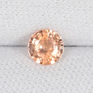 Zaffiro Padparadscha naturale 0,48 cts ""Certificato senza calore"" 4,5 mm rotondo!!!! - Foto 1 di 3