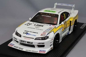 1/18 IG ignition #IG2919 Nissan LB-Super Silhouette S15 SILVIA White/Yellow - Picture 1 of 3