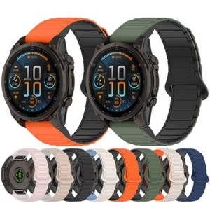 Für Garmin Fenix 5 6 7 8 20MM/22MM/26MM Schnellverschluss Magnet Uhrenarmband - Bild 1 von 24