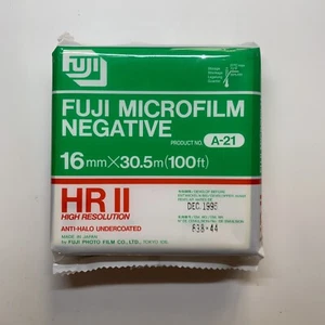NEGATIVO MICROFILM FUJI NUEVO A-21 16mm X 30.5m SELLADO CADUCADO - Imagen 1 de 4