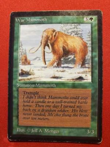 BWM10 War Mammoth Beta Limited Edition 1993 MTG Magic the Gathering - Picture 1 of 2