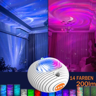 Sternenhimmel Projektor LED Nachtlicht|Bluetooth Galaxy Lampe Starry Stern Musik - Bild 1 von 4