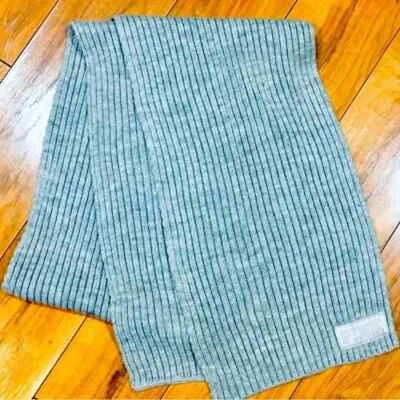 Victoria Secret Rosa Bufanda Punto Acanalado Suéter Invierno Gris Atletismo Foto 1 de 4