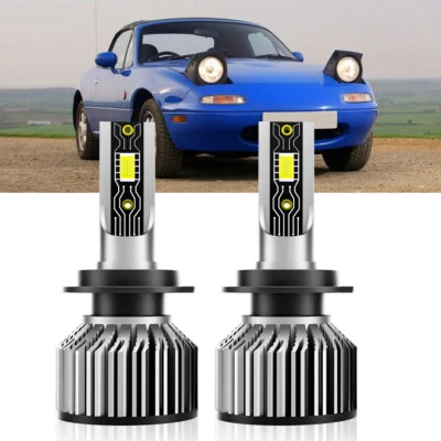 H7 LED Headlight Bulbs Kit Low Beam Super Bright White for MAZDA RX-8 2004-2011 - Image 1 of 4