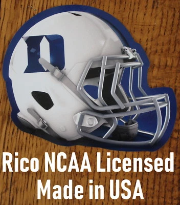 Duke University Blue Devils Football Helmet Decal NCAA Die cut Window Sticker - Image 1 of 4